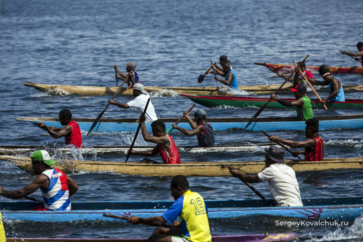 Традиционные папуасские состязания, провинция Папуа, о. Новая Гвинея, Индонезия