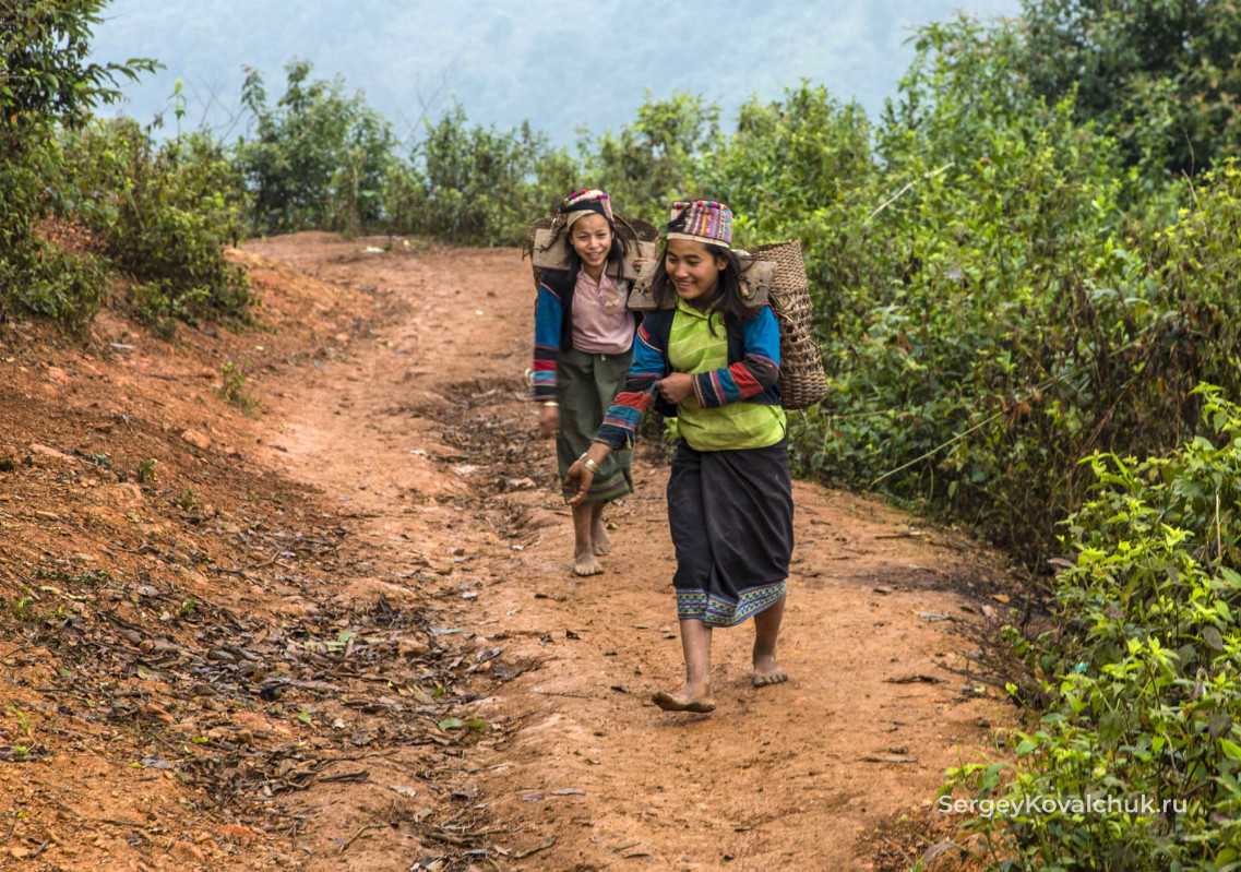 Провинция Пхонгсали. Горный северный Лаос. Народ акха