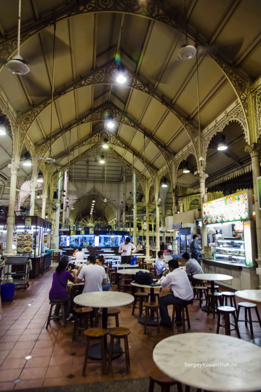 Рынок Лау Па Сат. Сингапур