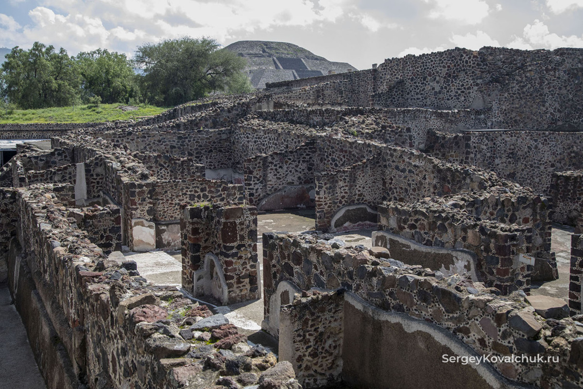 Руины древнего города Теотиуакан