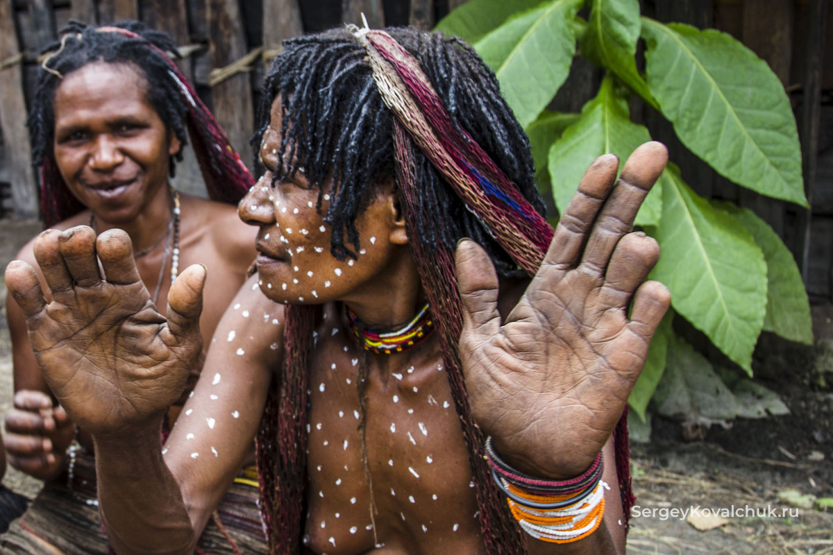 Папуасский народ дани, проживающий в долине Балием